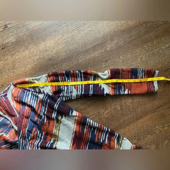 LUCKY brand open cardigan sweater car coat Aztec Southwest style sz XS boho chic - Picture 15 of 16